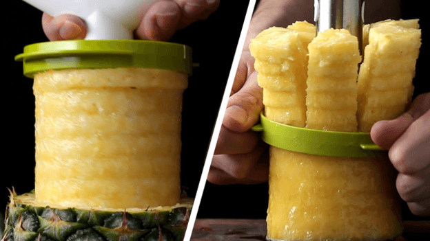 Pineapple Cutter demonstration