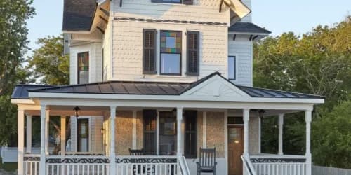 Storm damage on roof