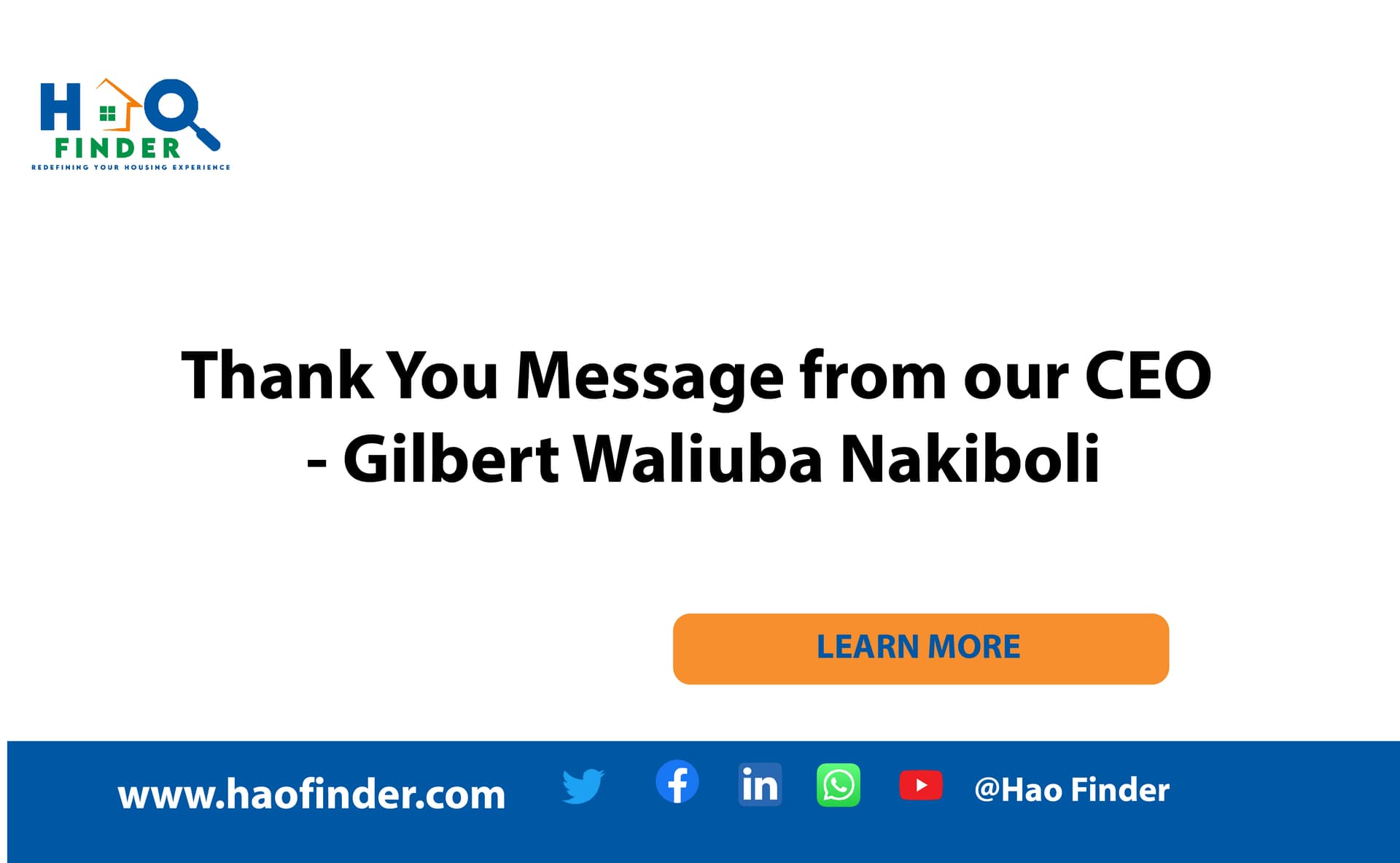 Thank You Message CEO