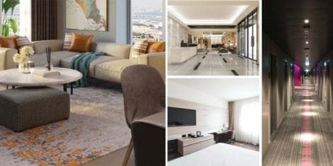 Inside apartments at the Business Bay Square Mall