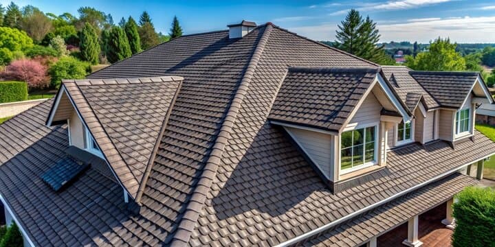 Metal shingles roofing materials